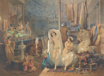 romantische romantik Ölbilder verkaufen - In der Hammam Amadeo Preziosi Neoklassizistische Romantik